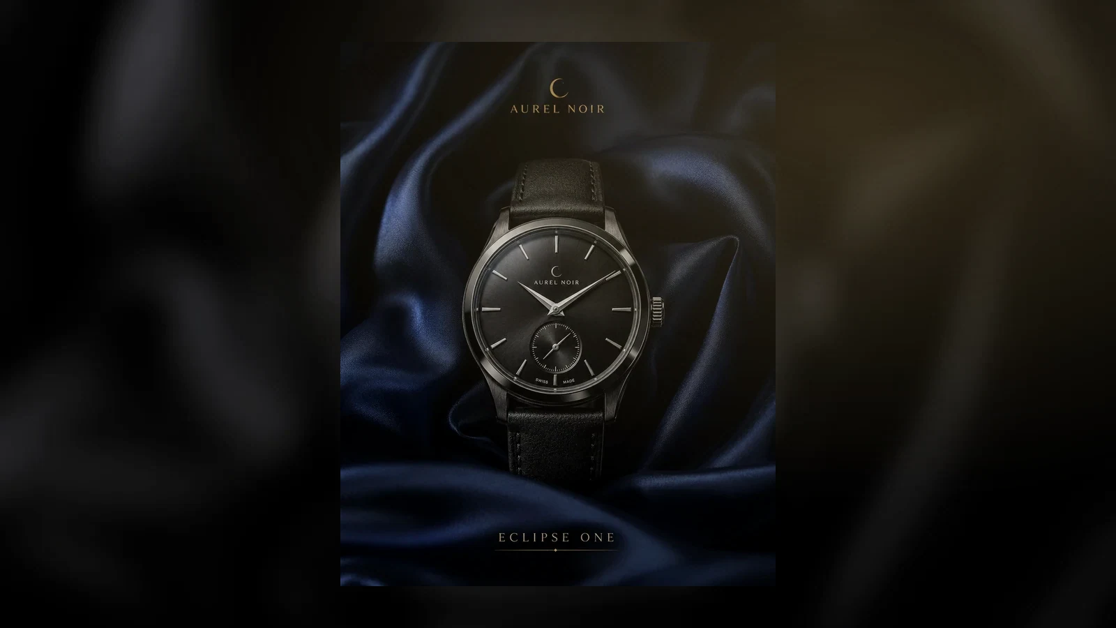 Aurel Noir luxury watch thumbnail with dark cinematic lighting