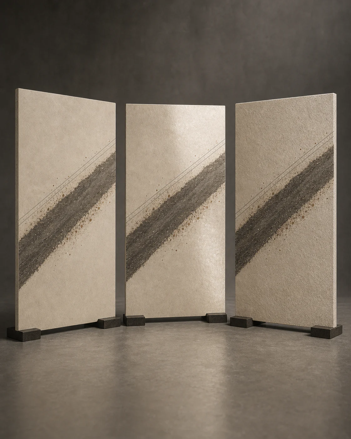 OROSA Strata 04 finish variations shown under controlled studio light