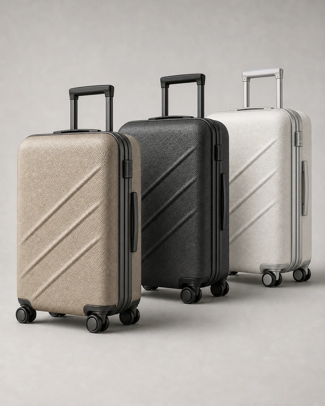VAYR Aeroshell Cabin finish variations arranged as a premium travel collection